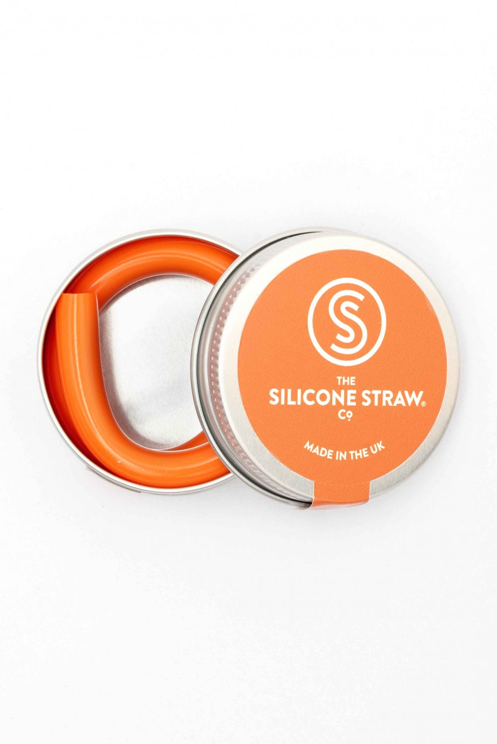 Straw Reusable Silicone in Travel Tin image 2