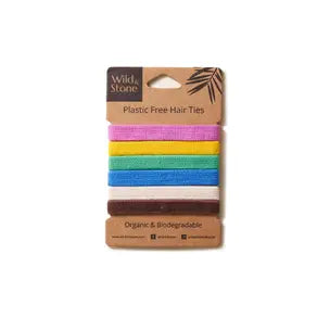Hair Ties - Plastic Free - 6 Pack - Wild & Stone image 1