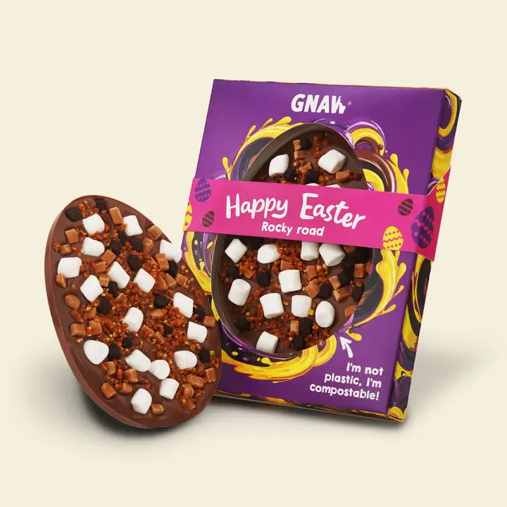 Gnaw Happy Easter Egg - Rocky Road image 0