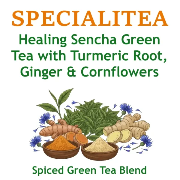Specialitea - Green Tea with Turmeric, Ginger & Cornflowers - Organic image 0