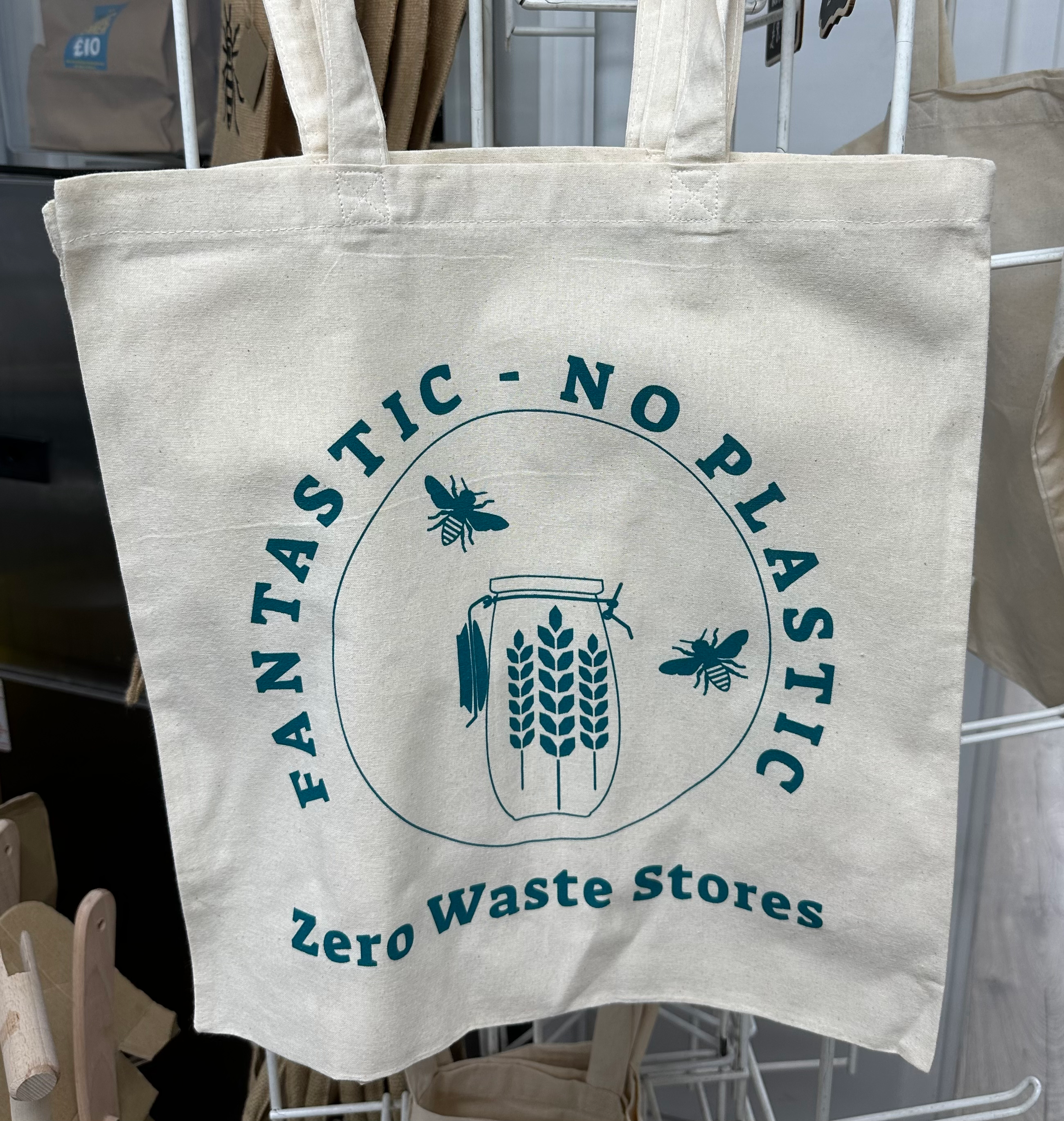 Cotton Logo Bag with Long Handles image 0