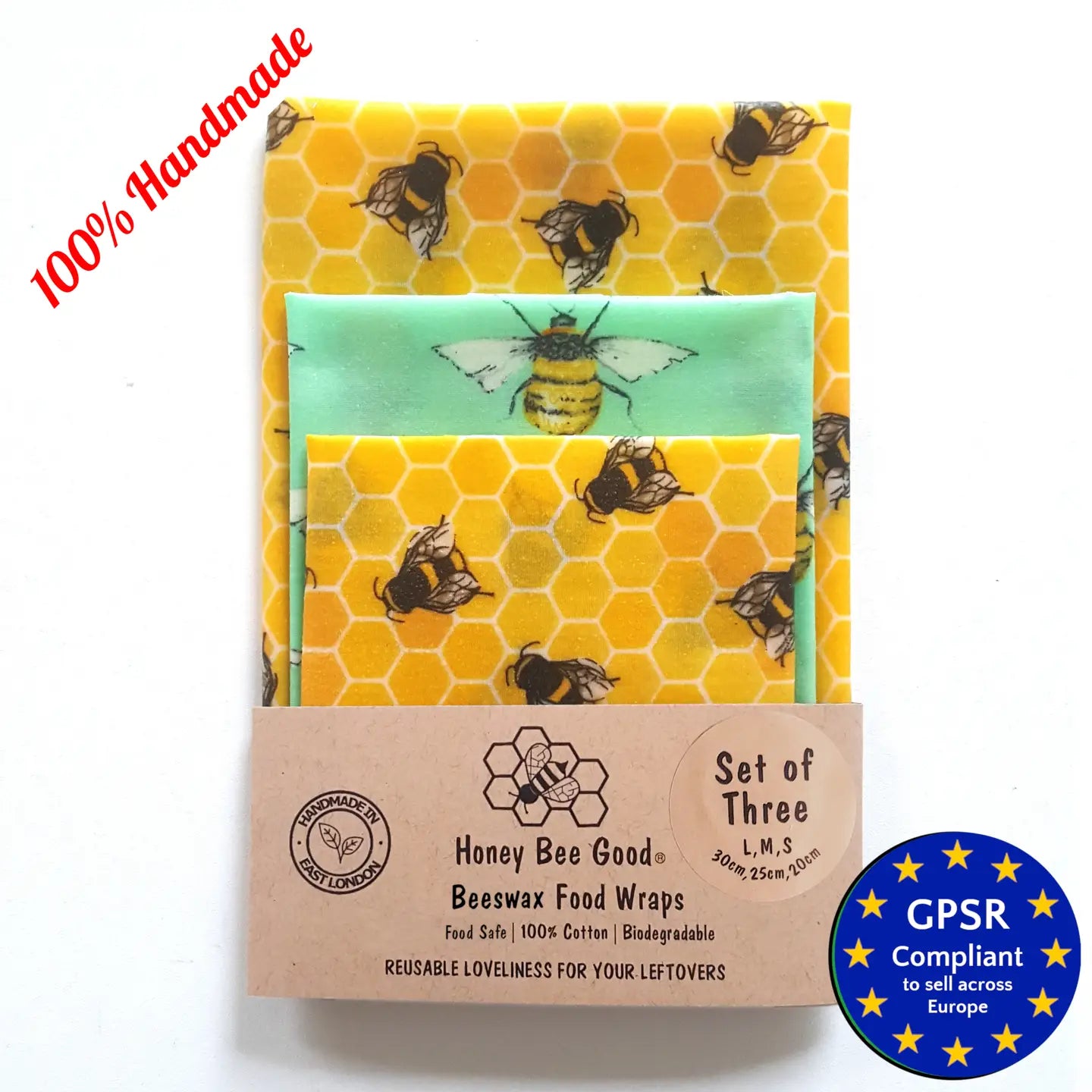 Beeswax Foodwraps - Pack of 3 image 0