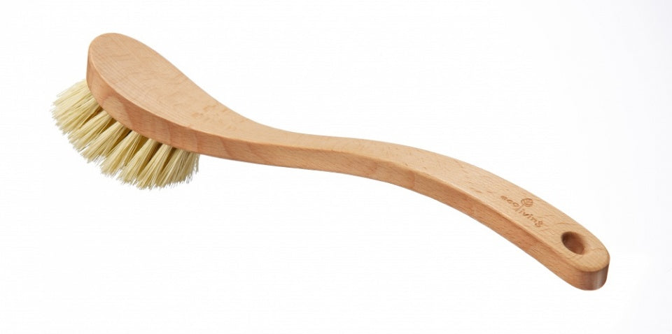 Dish Brush Wooden with Plant Bristles (FSC 100%) - EcoLiving image 0