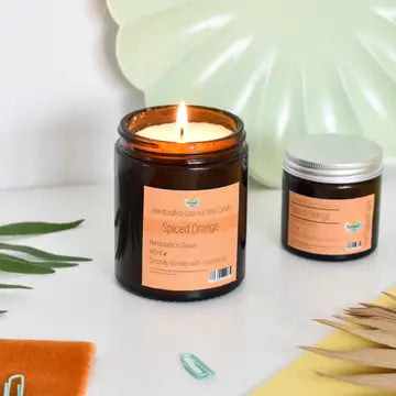 Natural Spa Coconut Wax Candle - Spiced Orange image 0
