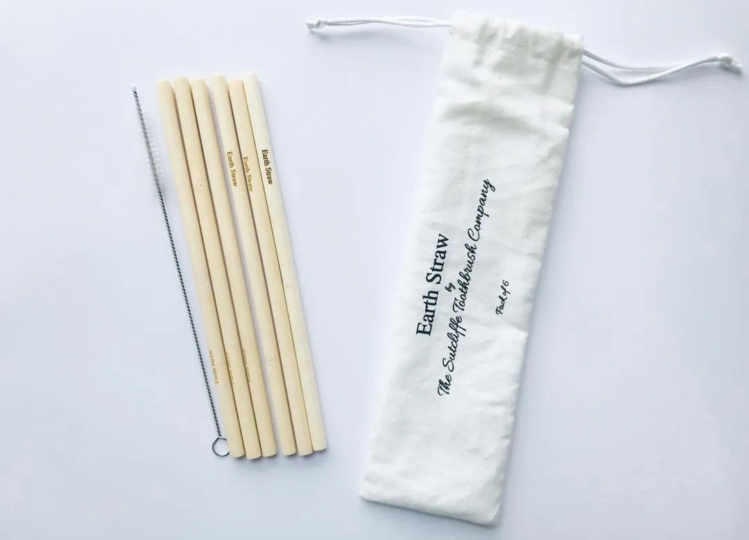 Straws Bamboo - 6 Pack - Earth Straw image 0