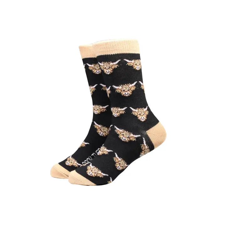 Bamboo Sock's - Kids - Highland Cow image 0