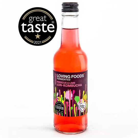 Loving Foods - Jun Kombucha - Hibiscus & Lime - Organic image 0