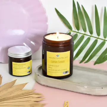 Natural Spa Coconut Wax Candle - Lemon Sorbet image 0