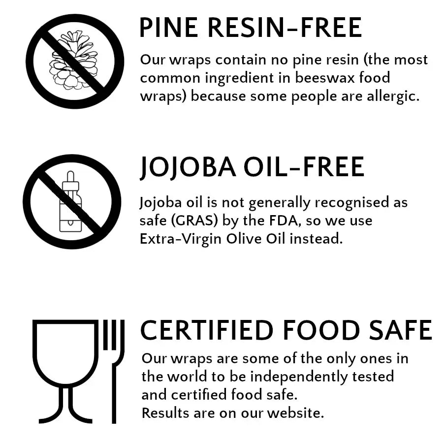 Beeswax Foodwraps - Pack of 3 image 2