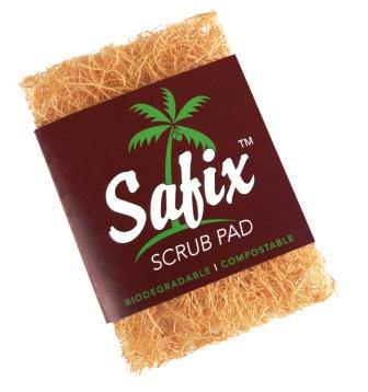 Coconut Fibre Scrub Pad - Small - Safix image 0