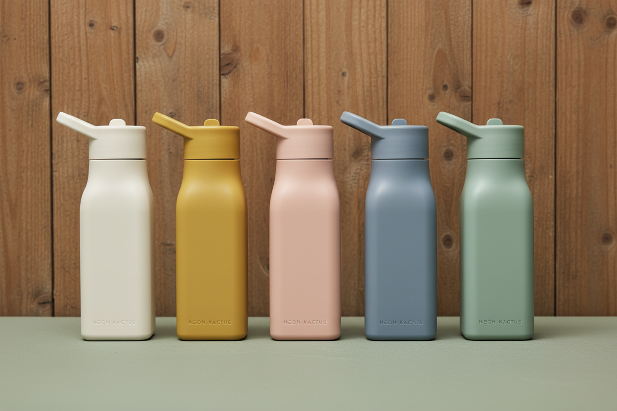 All 5 Neon Kactus Square Bottles - Out and About