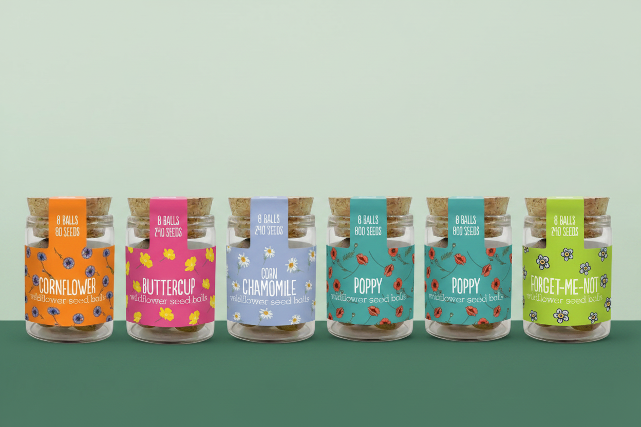 All 6 Seed Ball Jars Hero
