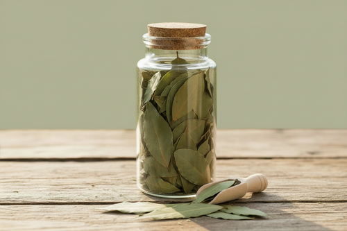 Bay leaves jar