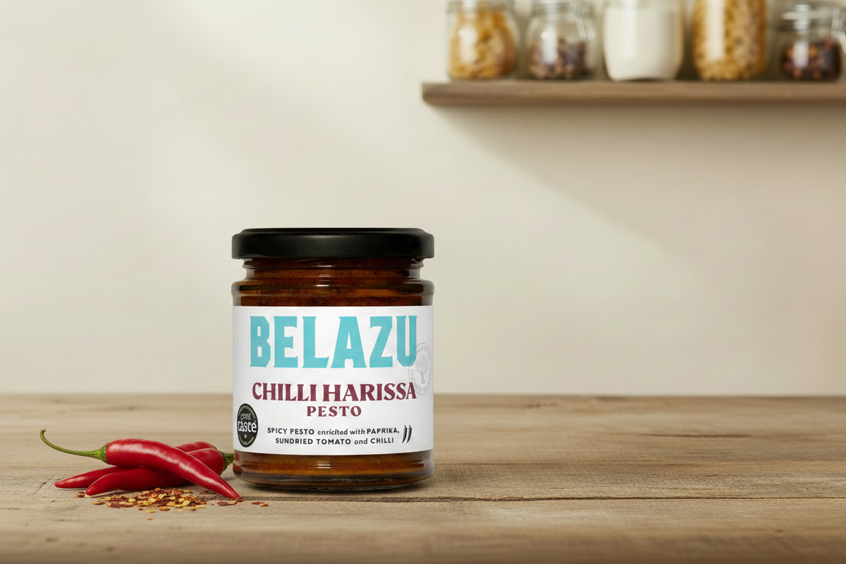 Belazu Chilli Harissa Pesto - Pantry Scene