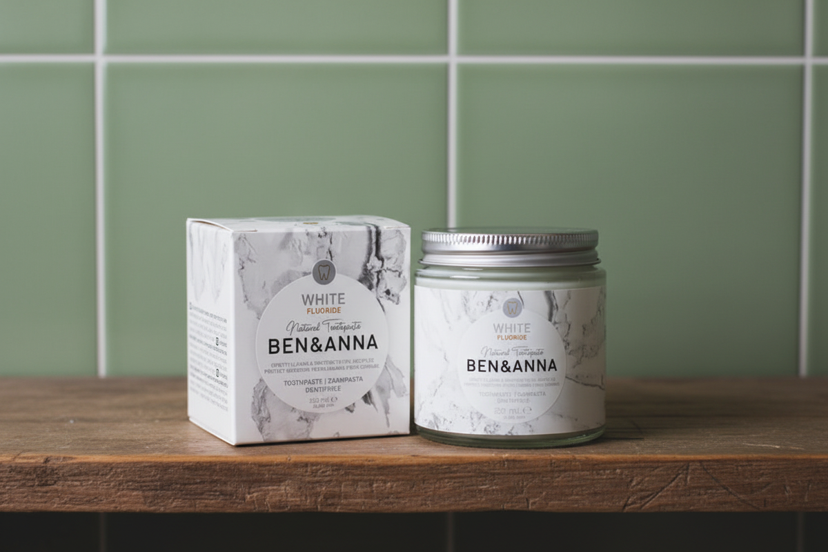 Ben & Anna Organic White Natural Toothpaste with Fluoride 100ml ...