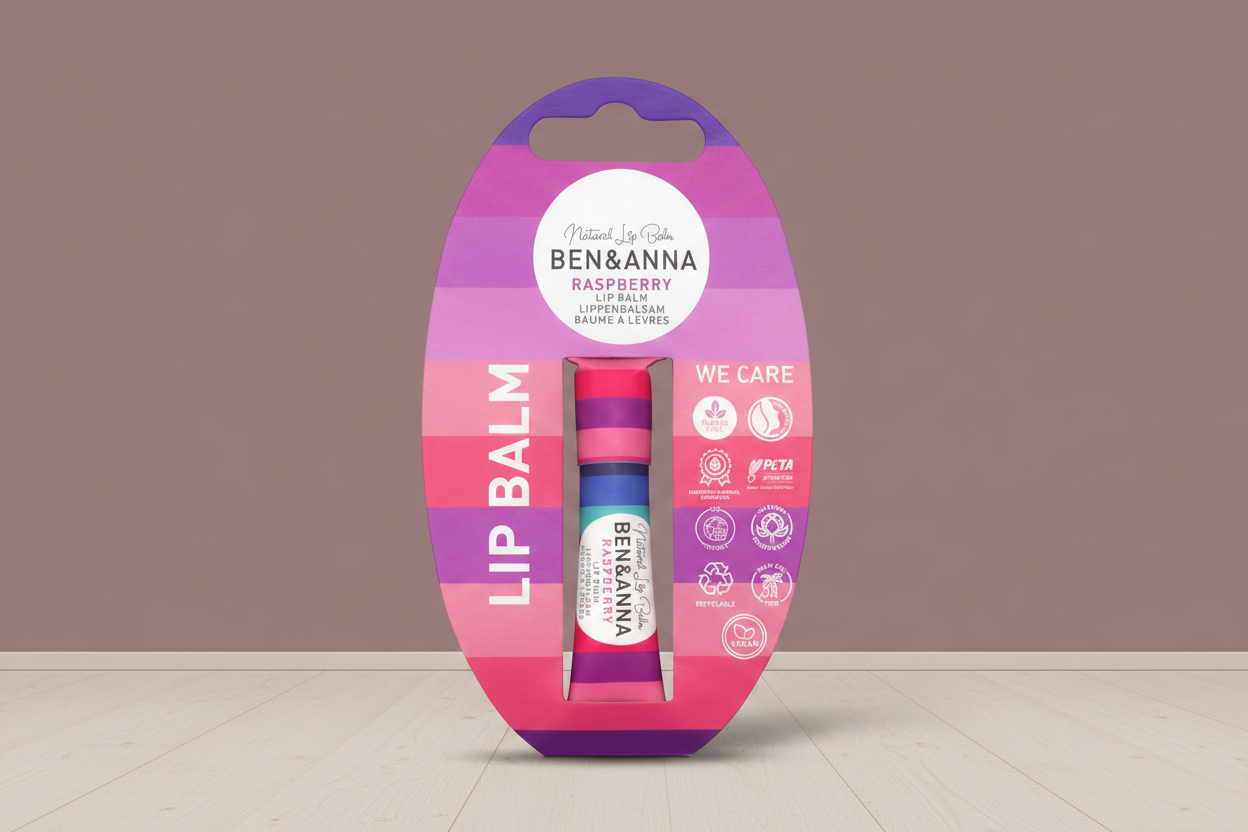 Ben & Anna Lip Balm - Raspberry - Bigger