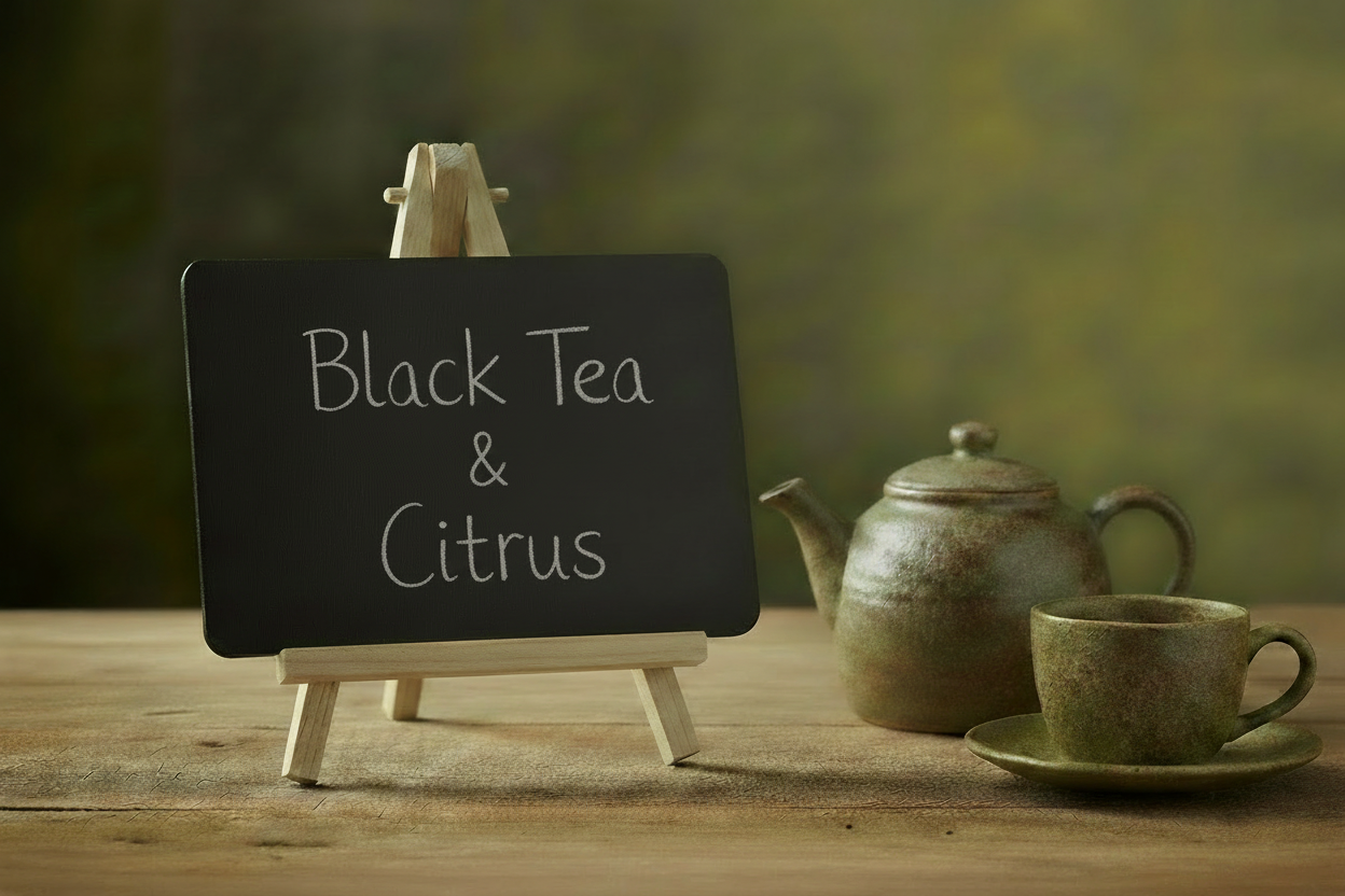 Black Tea & Citrus Chalkboard