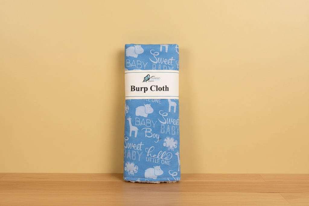Blue Burp Cloth Fresh