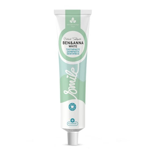 Ben & Anna Organic Natural Toothpaste Tube - White image 0