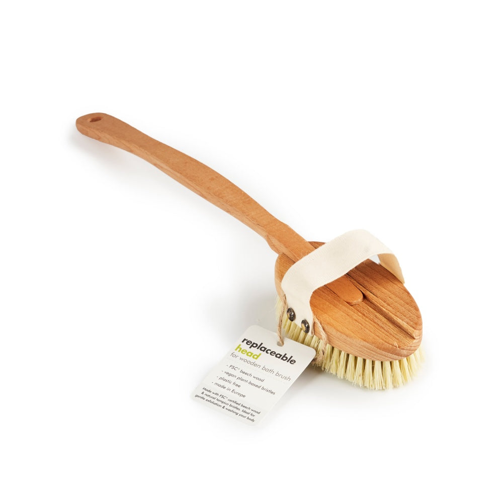 Bath Brush - Wooden with Replaceable Head - EcoLiving image 0