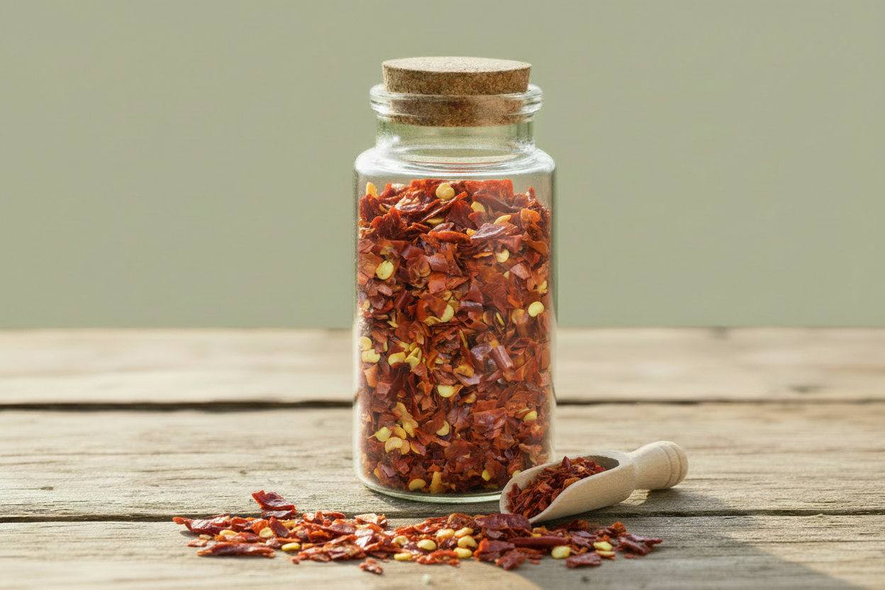 Chilli flakes jar