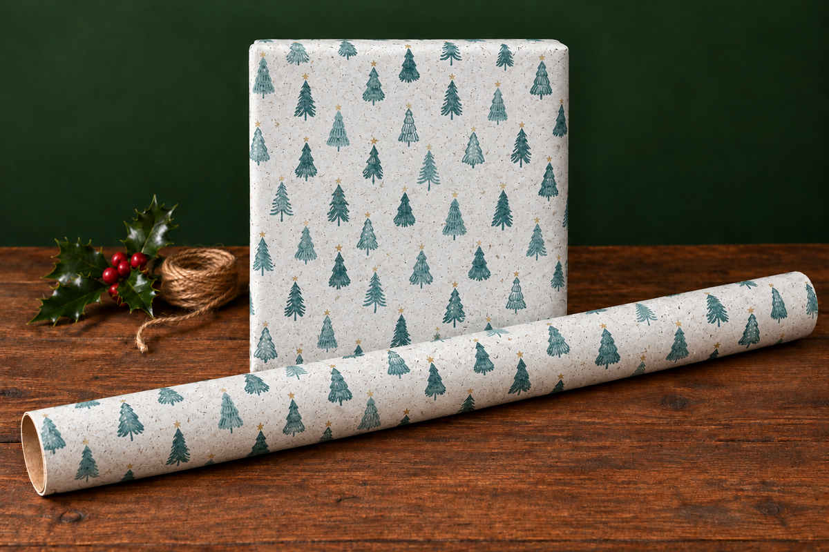 Christmas tree wrapping paper