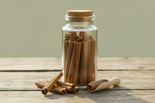 Cinnamon quills jar