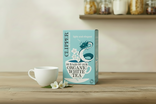 Clipper White Tea - Cup & Flowers