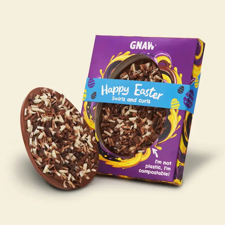 Gnaw Happy Easter Egg - Swirls & Curls image 0