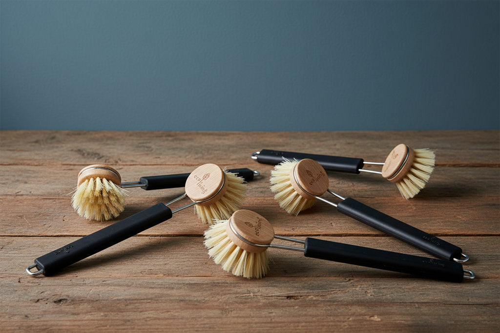 Dish Brush - Black Handle - Household Style