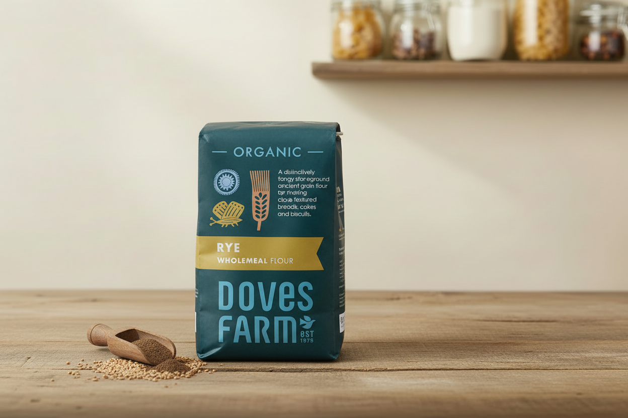 Doves Farm Wholemeal Rye Flour Pantry Style