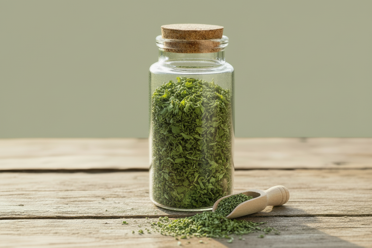 Dried mint jar