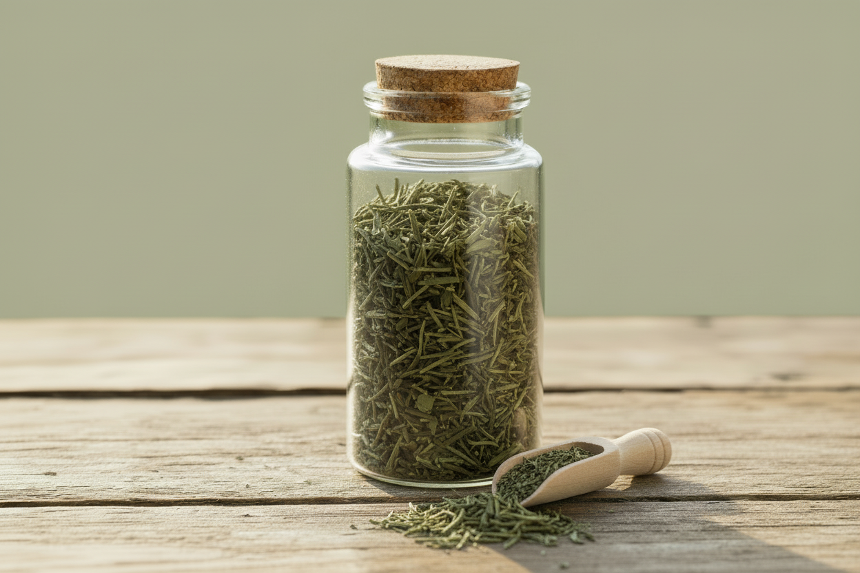 Dried tarragon jar