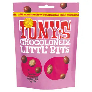 Tony's Chocolonely - Littl' Bits Milk Marshmallow & Biscuit Mix 100g image 0