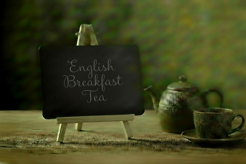 English Breakfast Tea 3 Lines Chalkboard