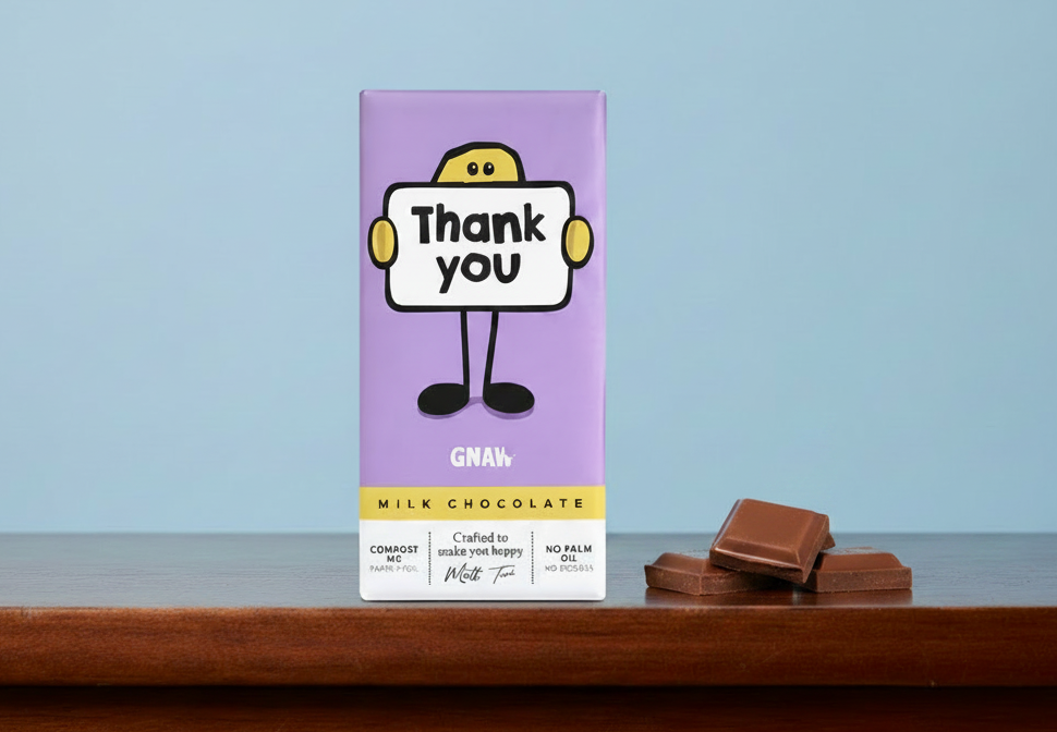 Gnaw Thank You - Chocolate Squares