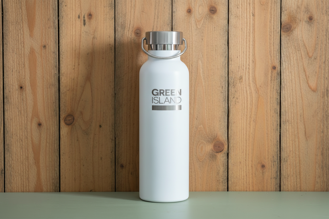Green Island White Bottle — Out and About Scene