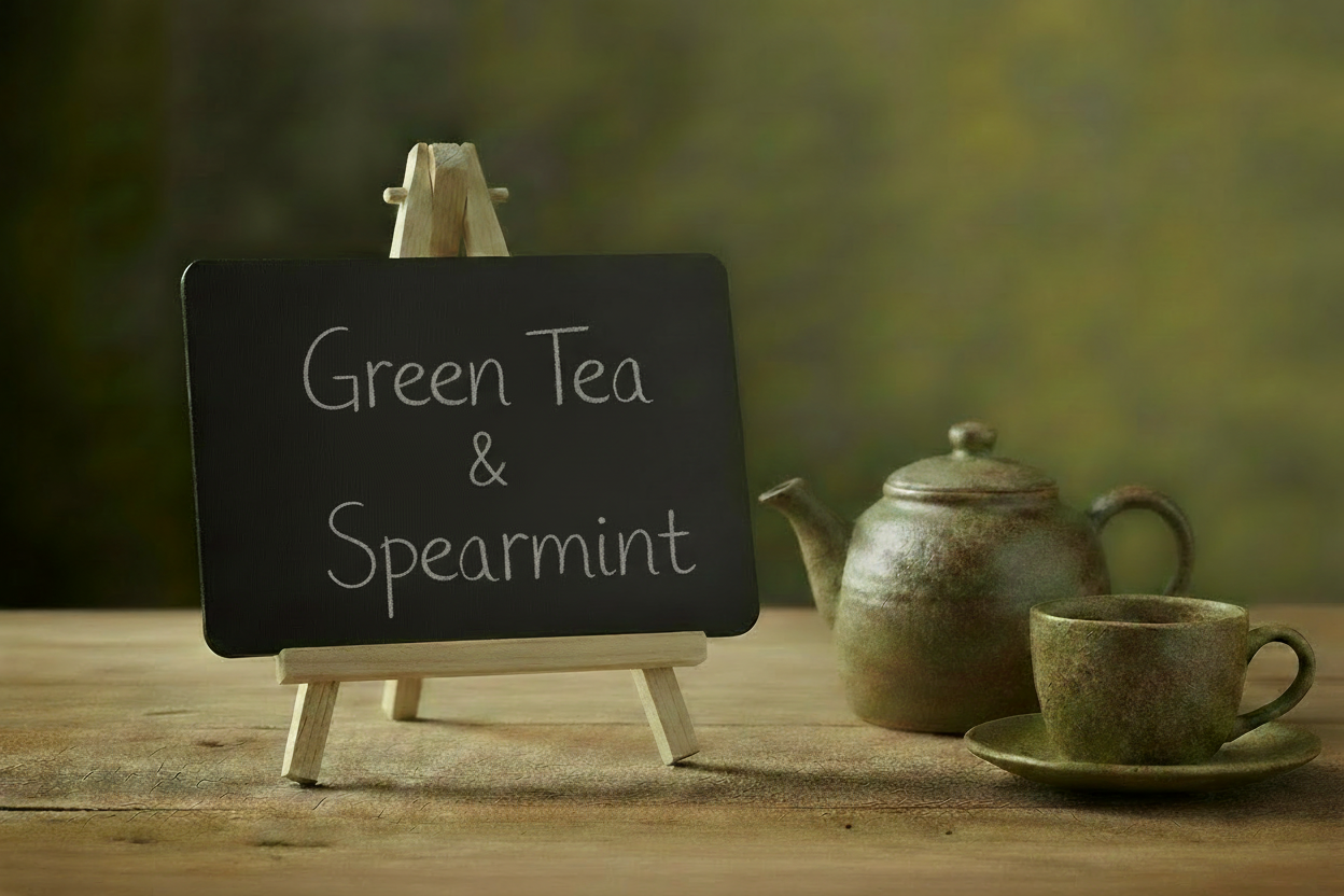 Green Tea & Spearmint Chalkboard