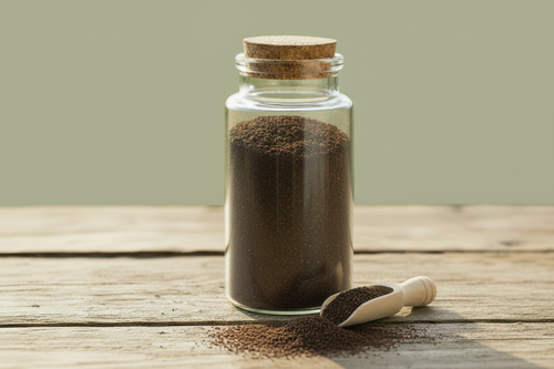 Ground cloves jar