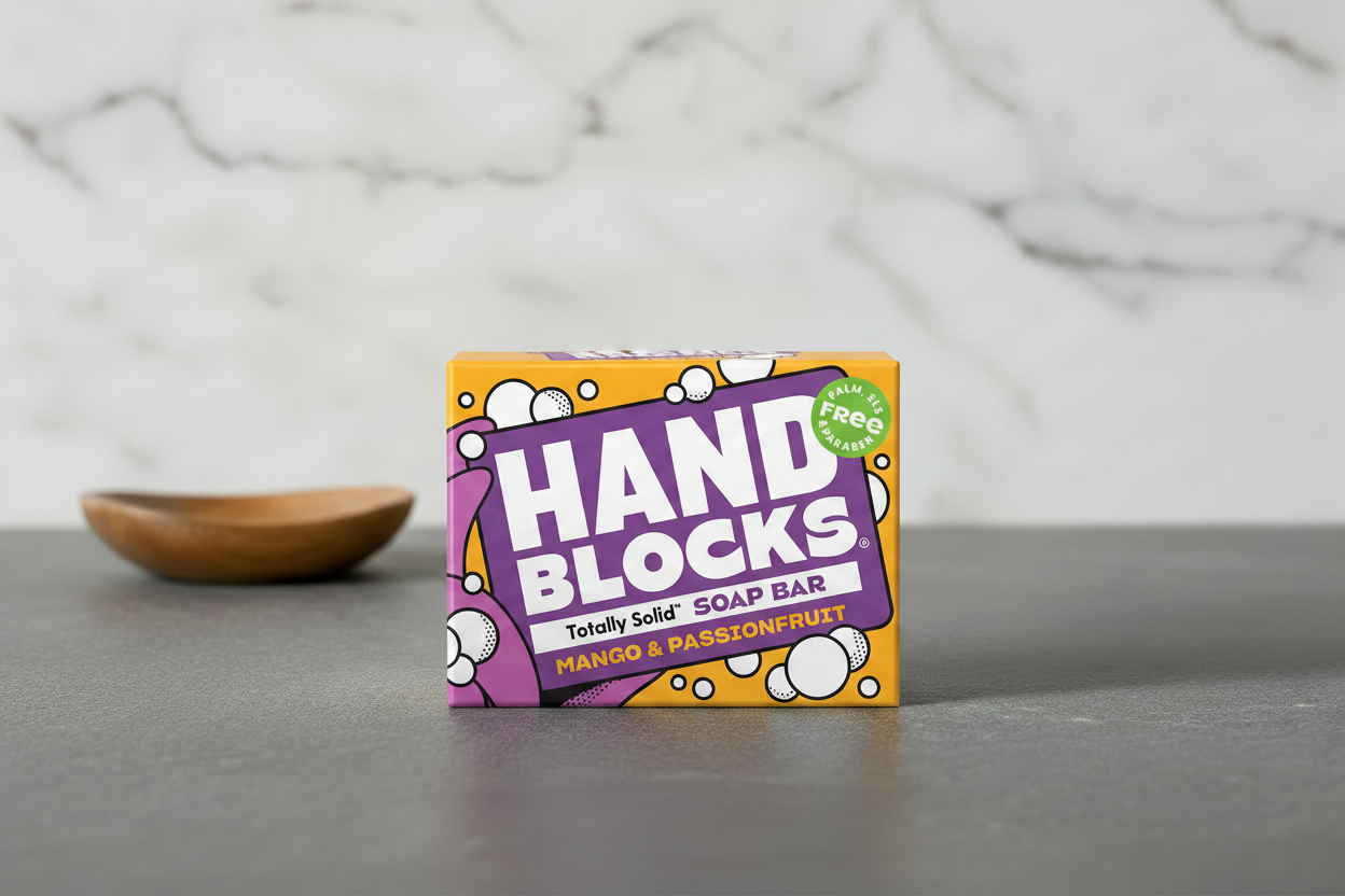 Hand Blocks Mango & Passionfruit - Hero Shot