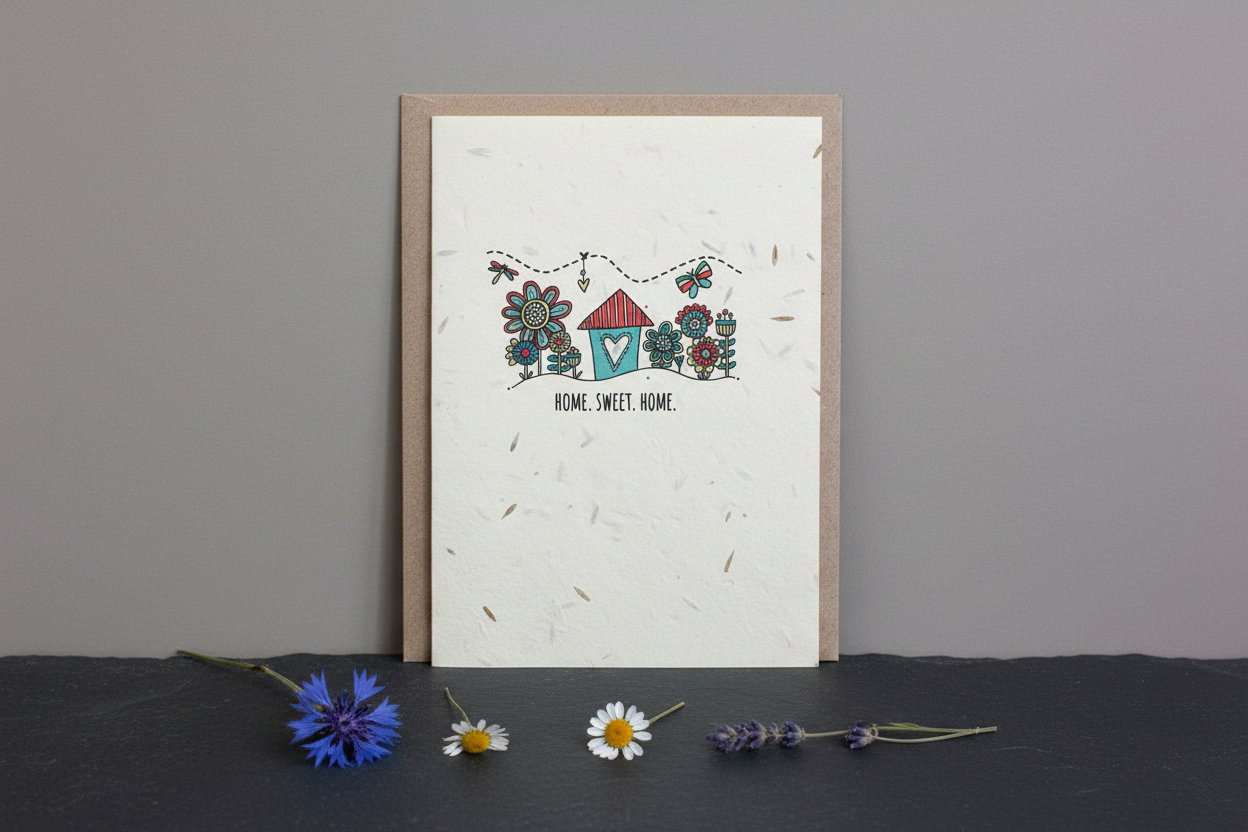 Home Sweet Home Plantable Seed Card
