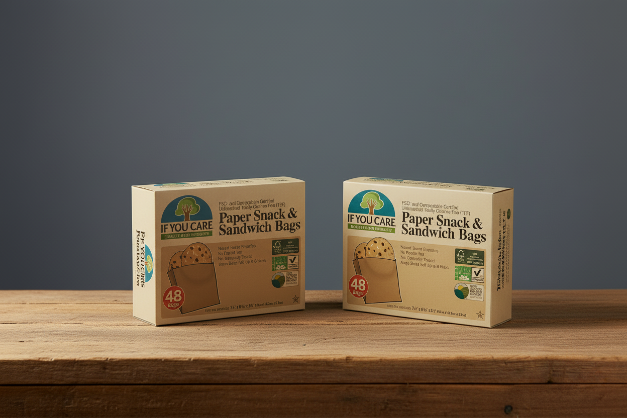If You Care Paper Snack & Sandwich Bags - boxes only