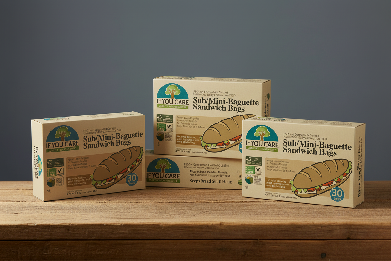 If You Care Sub/Mini Baguette Sandwich Bags - scattered