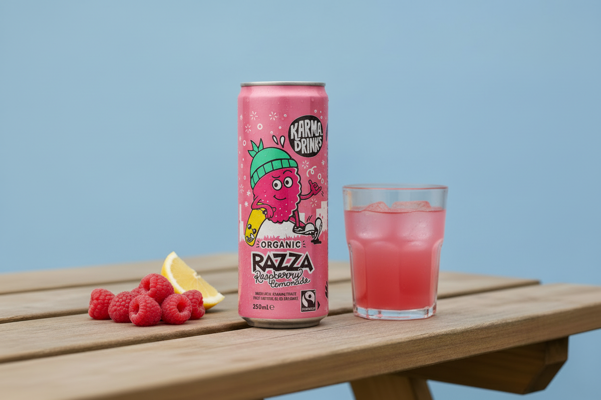 Karma Drinks Organic Razza Raspberry Lemonade 250ml | Fairtrade ...