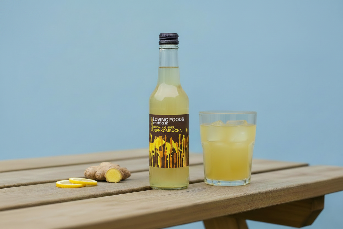 Lemon & Ginger Kombucha - No Badge, Small Props