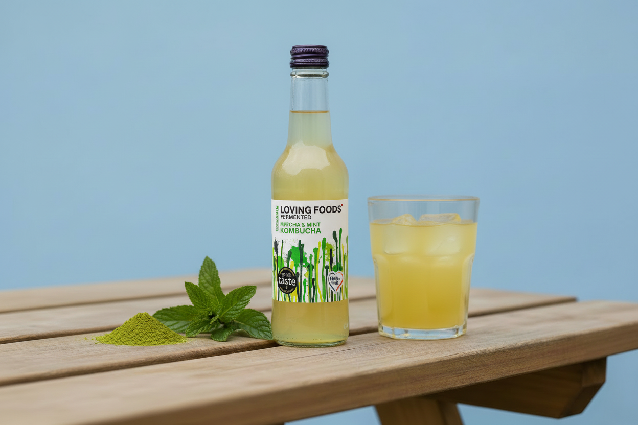 Loving Foods Matcha & Mint Kombucha
