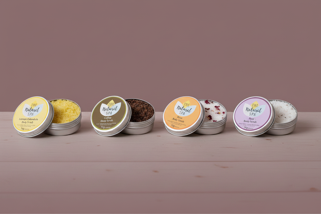 Natural Spa Body Scrubs - Maximum Size - Deep Dusty Mauve