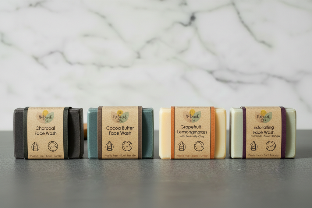 Natural Spa Face Wash Bars - All Four Together