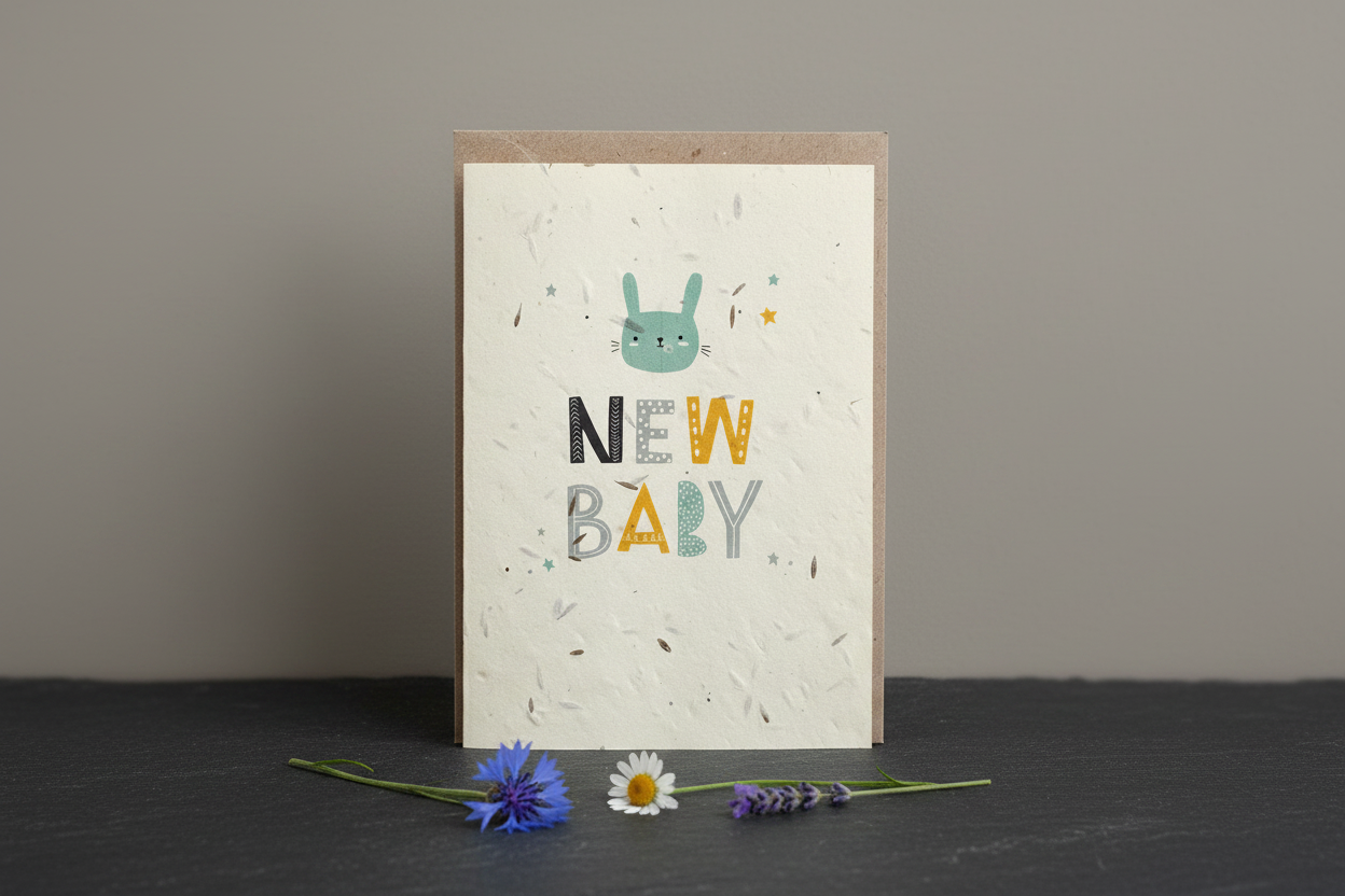 New Baby Plantable Seed Card