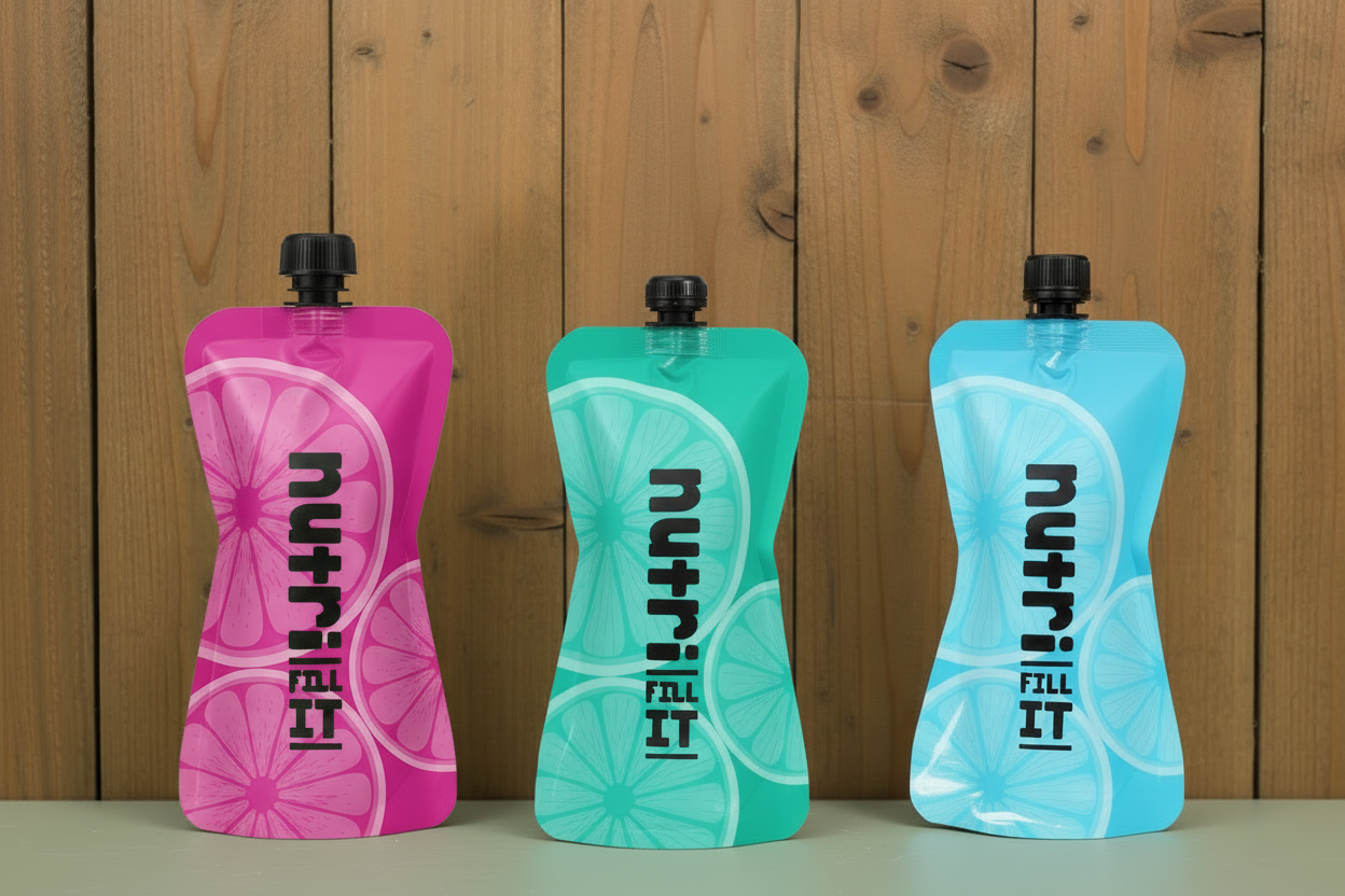 NutriFlat All 3 - Pink, Teal, Blue